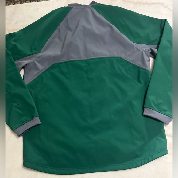 Men’s Adidas MLB Milwaukee Brewers Full Zip Fleece Lined Green Jacket Size L - Picture 2 of 7